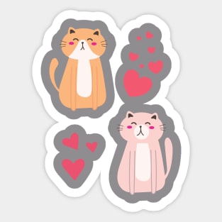 Cat Love Sticker